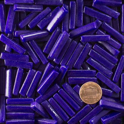 Deep Blue Glass Border Tiles M1 Inch Sticks