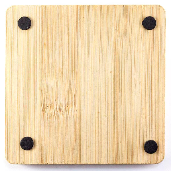 Uxcell 4PCS Mosaic Bamboo Coasters, 3.5 Inch Blank Base...