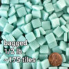 Morjo Recycled Glass Mosaic Tile 12mm Teal Tint4 MMT12B084 BAGGED