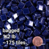 Morjo Recycled Glass Mosaic Tile 12mm Midnight-Blue-MMT12B110 BAGGED