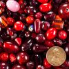 Red Assortment Small Glass Beads 2oz (60+)