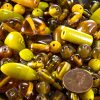 Yellow Assortment Small Glass Beads 2oz (60+)