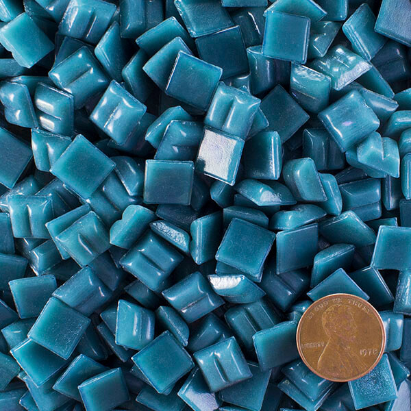 Muddy Blue MiniGee Low-Grain 10mm Glass Tile