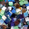 Metallic Glass Mosaic Tiles Assortment 3/4-Inch