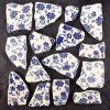 Blue Calico Pique Assiette Porcelain Flats