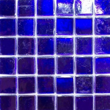 Cobalt Colored Mirror Glass Tile