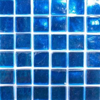 75 Gold Deep Sea Blue Vitreous Glass Mosaic 20mm Tiles G62 