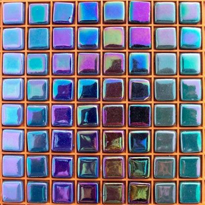 Dragonfly Dark Iridescent Recycled Glass Tile Assortment 12mm_04