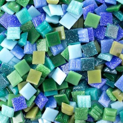 Emerald Cove Mini Vitreous Glass Tile Assortment