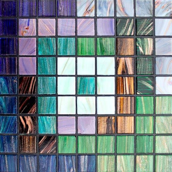 glass mosaic tile multicolored assortments