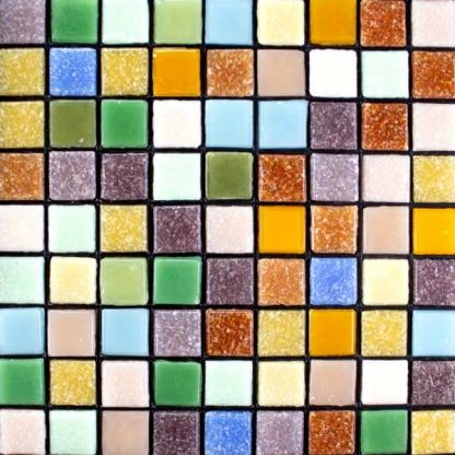 Plein Air Mini Vitreous Glass Tile Assortment Art