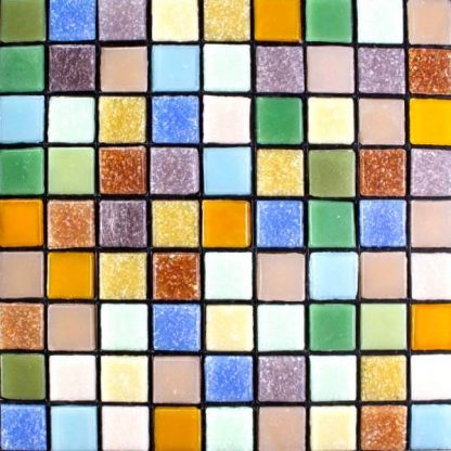 Plein Air Mini Vitreous Glass Tile Assortment Art