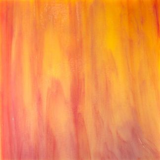 Stained Glass Sheet Youghiogheny Orange Martian Sunset
