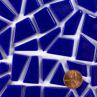 Deep Blue Glass Polygon Tiles