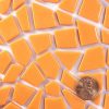 Orange-Yellow Glass Polygon Tiles
