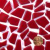 Primary Red Glass Polygon Tiles
