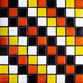 Dandat 700 Pcs Mosaic Tiles Glass Mosaic Tiles for Crafts Bulk