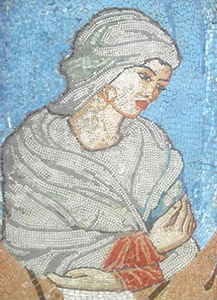 mosaic portrait of medieval poet by Samir Imamverdiyev
