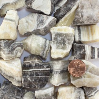 Zebra Calcite Rough Unpolished Minerals