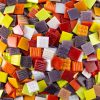 Sunset Assortment 3/4-Inch Glass Mosaic Tile Mix 1-lb