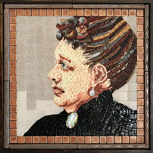 mosaic portrait by artist Mary Spadaro