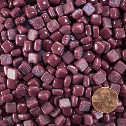 8mm Recycled Glass Mosaic Tile Loose - Purple-Maroon-MMT8B020