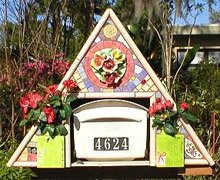 Andree LeBlanc mosaic mailbox
