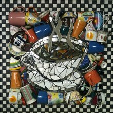 Bette Ann Libby mosaic art coffee collage