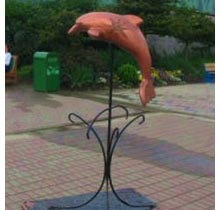Doug Arnholter dolphin mosaic art
