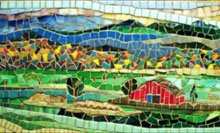 Jeannette Brossart mosaic art landscape