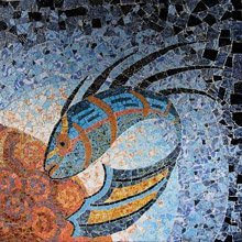 Jana and Majk Slovenian mosaic artwork