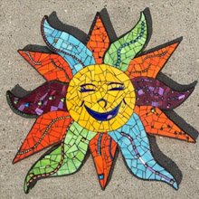 Tami Zweig Macala laughing sun mosaic art