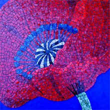 Valeria Fuqua flower mosaic art