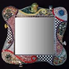 Vicki Lankford mosaic art mirror