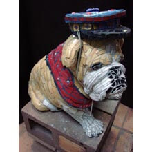 Xuan My Ho dog sculpture mosaic art